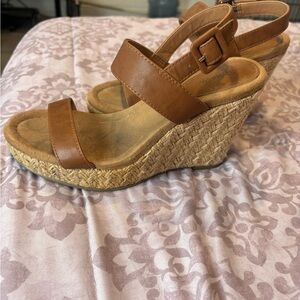 Brown Wedge Sandals